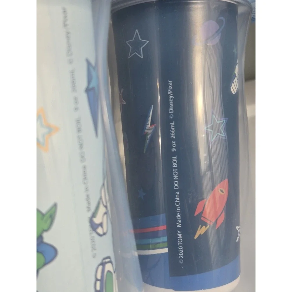 Disney Toy Story Sippy Cups 2pk Insulated Buzz Lightyear Aliens‎ DropGuard NEW